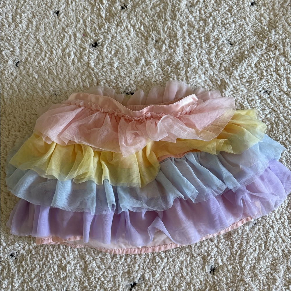Pastel Rainbow Tulle Skirt- Worn once!